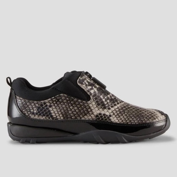 NEW Cougar Howdoo Patent Rain Zip Up Shoe Sneaker in Reptile Snake Patent Print - Picture 2 of 6